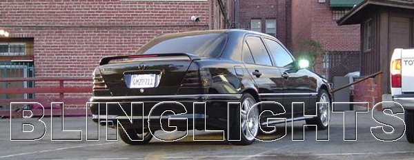 1998 1999 2000 Mercedes C43 AMG Smoked Taillamps Taillights Tail Lamps Lights Tint Film Overlays