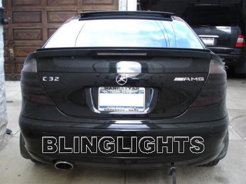 Mercedes C180K Kompressor Sports Coupe SE Smoked Taillamps Taillights Tint Film Overlays w203