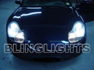 Porsche Boxster 986 White Bulbs Headlamps Headlights 1997 1998 1999 2000 2001 2002 2003 2004