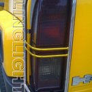 Hummer H3 Tinted Taillights Murdered Out Taillamps Overlays Cover Kit Hummer H3 Tinted Taillights Murdered Out Taillamps Overlays Cover Kit