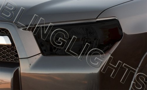 Toyota 4Runner Tinted Head Lamp Light Overlay Kit Smoked Film Protection