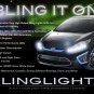 Ford Fiesta LED Head Light Strips Day Time Running Lamps DRLs