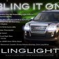 GMC Terrain LED Light Strips HeadLamp Day Time Running Lights Headlight DRL Kit