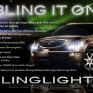 Buick Enclave LED DRL Head Light Strips Day Time Running Lamps Pair