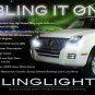 Mercuy Mountaineer LED DRL Light Strips for Headlamps Headlights Day Time Running Lamps Lights