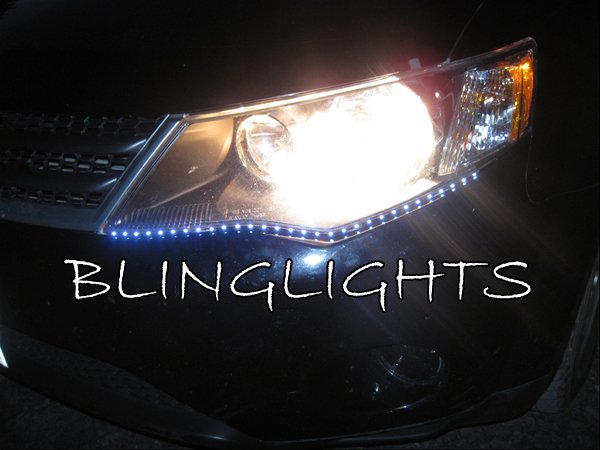 Mitsubishi Outlander and Sport LED DRL Head Light Strips Daytime ...