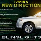2008 2009 2010 Toyota Kluger LED Turnsignals for Mirrors Turn Signals Signalers Lights Lamps