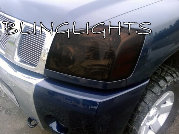 Nissan Tintan Tinted Headlight Covers Headlamp Vinyl Sticker