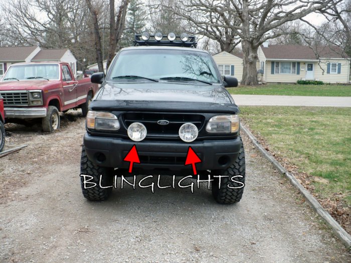 Ford Explorer Lights Brush Nudge Bar Aux 6" Round Offroad Drivinglights Kit