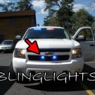 Chevrolet Tahoe LED Grille Police Lights Chevy GMT900 Driving Fog Lamps EMT Kit