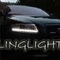 2005 2006 2007 2008 Audi A6 LED DRL Strips Day Time Running Lamps Strip Lights DRLs