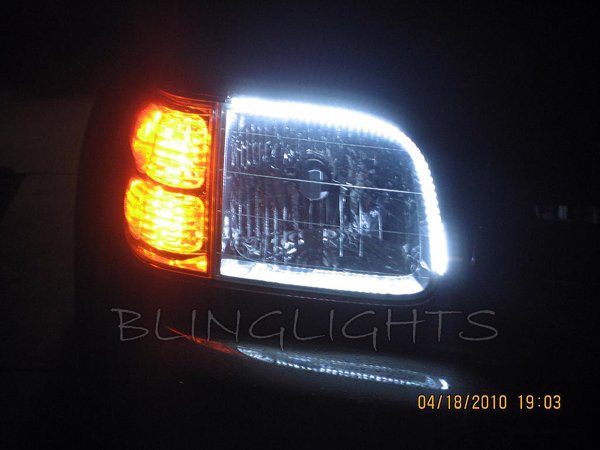 2000-2006 Toyota Tundra LED Head Lamp Strips Day Time Running Lights DRL Kit