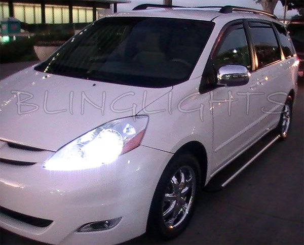 2006-2010 Toyota Sienna Bright Head Lamp Light Bulbs Replacement White Upgrade Set Pair