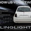 Fiat 500 Smoked Tinted Protection Overlays Film for Taillamps Taillights Tail Lamps Lights Fiat 500 Smoked Tinted Protection Overlays Film for Taillamps Taillights Tail Lamps Lights