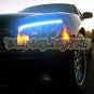 2011-2014 Dodge Charger LED Head Light Strips Kit Day Time Running Lamps