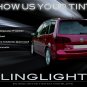 Volkswagen VW Touran Tinted Smoked Taillamps Taillights Tail Lamps Lights Protection Overlays