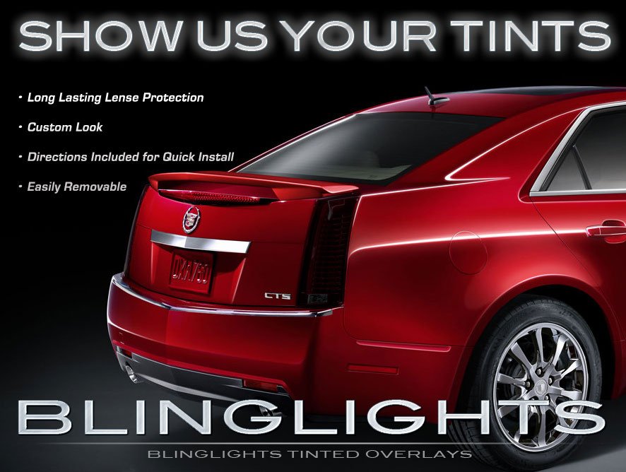 Cadillac CTS Murdered Out Taillamp Tinted Light Covers