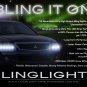 Mitsubishi Galant LED DRL Light Strips Headlamps Headlights Head Lamps Day Time Running Strip Lights