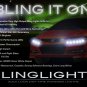 Honda Civic LED DRL Light Strips for Headlamps Headlights Head Lamps Day Time Running Lights