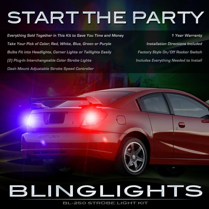 Saturn Ion Strobe Lights Kit for Taillamps Headlamps Taillights