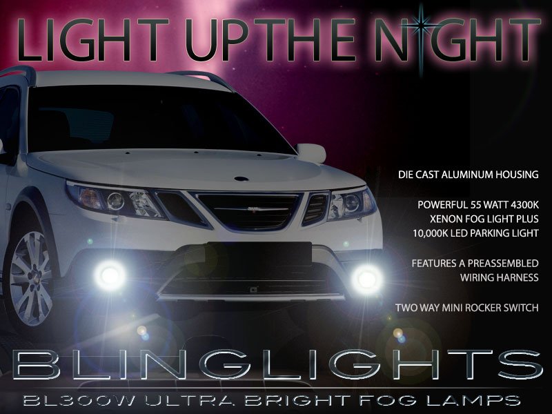 2008 Saab 9-3 93 Turbo X TurboX XWD Xenon Foglamps Foglights Driving Fog Lamps Lights Lamp Light Kit