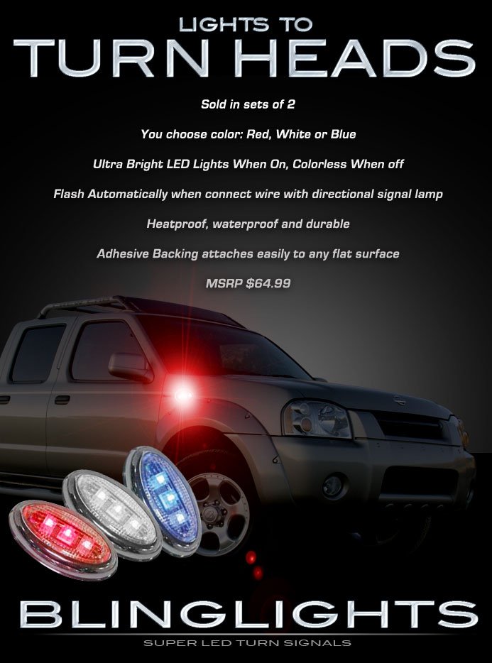 Nissan Navara LED Side Markers Turnsignal Lights Accent Turn Signalers Lamps Signal Turnsignals