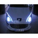 Peugeot 407 LED Strip Lights for Headlamps Headlights Head Lamps DRLs Strips saloon coupé estate Peugeot 407 LED Strip Lights for Headlamps Headlights Head Lamps DRLs Strips saloon coupé estate