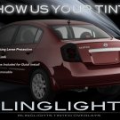2010 2011 2012 Nissan Sentra Murdered Out Taillamp Covers Taillight Tint Covers