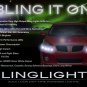 Pontiac Vibe LED DRL Light Strips Headlamps Headlights Head Lights Strip Lamps LEDs DRLs