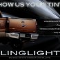 Ford F550 Super Duty Tinted Tail Lamp Light Overlay Kit F-550 Smoked Film Protection