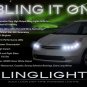 Bling Lights LED DRL Daytime Running Strips for Toyota Prius Head Lamps (all years)