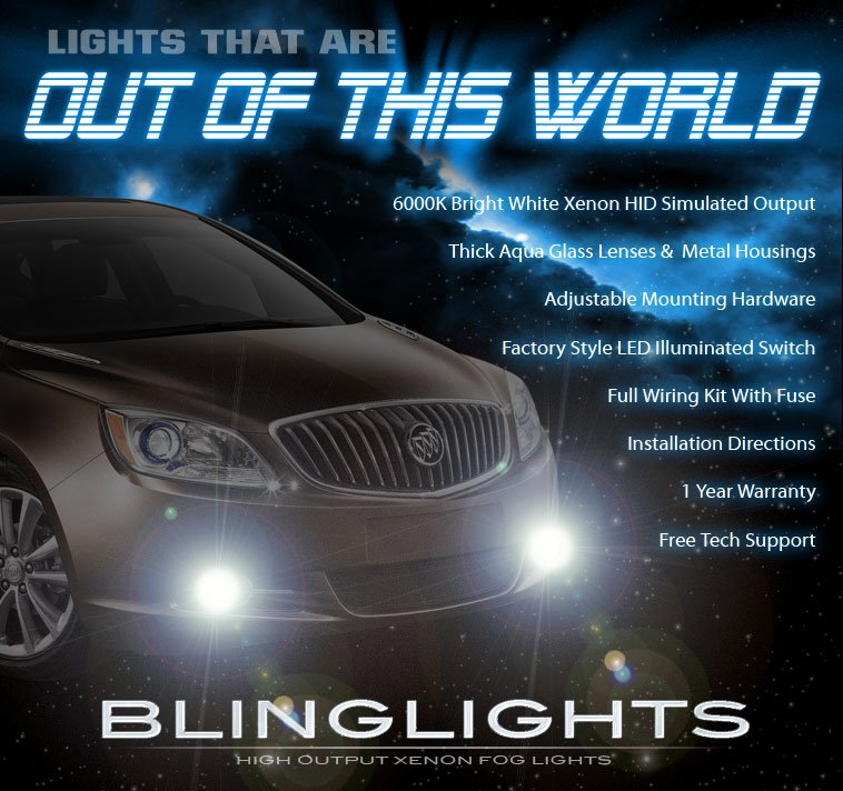 Halo Angel Eye Fog Lights Lamps for 2012 2013 2014 Buick Verano