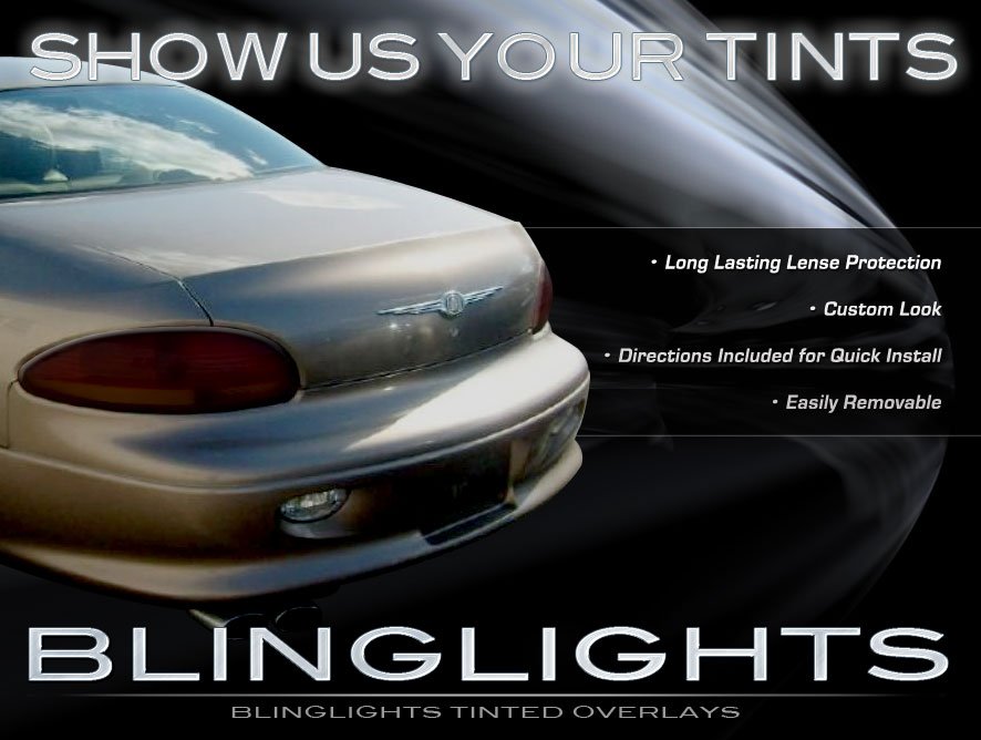 Chrysler Concorde Tinted Smoked Protection Overlays Film for Taillamps Taillights Tail Lamps Lights