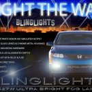 2009 2010 2011 Honda Civic Fog Lamps Driving Light Kit Coupe Sedan DX LX EX Si Hybrid GX