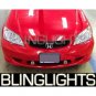 Blue Halo Angel Eye Fog Lights for 2001 2002 2003 2004 2005 Honda Civic