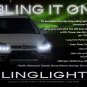 Fiat Sedici LED DRL Light Strips for Headlamps Headlights Head Lamps Day Time Running Strip Lights
