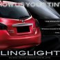 Nissan Versa Hatch Tinted Tail Lamp Light Overlays Smoked Film Protection Kit
