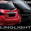 2012 2013 Nissan Tiida Hatchback Tint Smoke Overlays for Taillamps Taillights Tail Lamps Lights