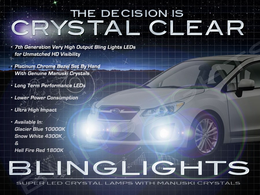 2012 2013 2014 Subaru Impreza & WRX LED Fog Lamps Driving Lights Kit