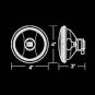 2001 2002 2003 Chrysler Sebring Sedan Rear Bumper Fog Lamps Backup Lights Reverse Foglamps Kit