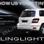 Mercedes-Benz GLK350 GLK Tinted Smoked Protection Overlays Taillamps Taillights Tail Lamps Lights