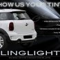 MINI Countryman Tinted Tail Lamp Light Smoked Overlays Kit Protection Film R60