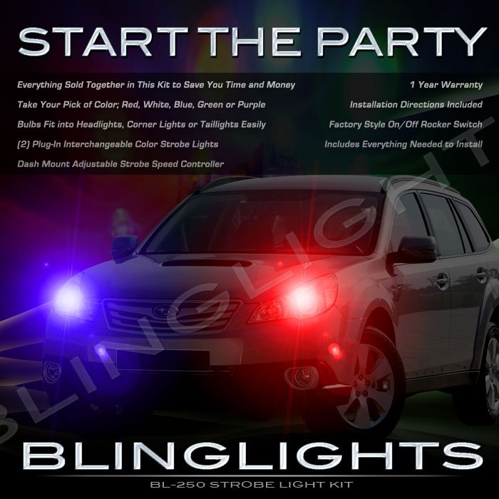 Subaru Outback Strobes Police Light Kit for Headlamps Headlights Head