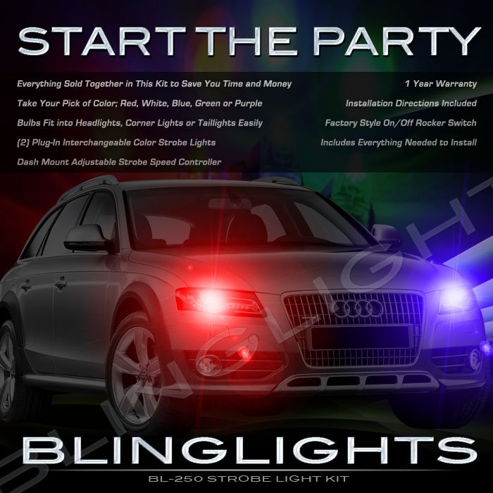Audi A4 Stobes Police Light Kit for Headlamps Headlights Head Lamps Strobe Lights