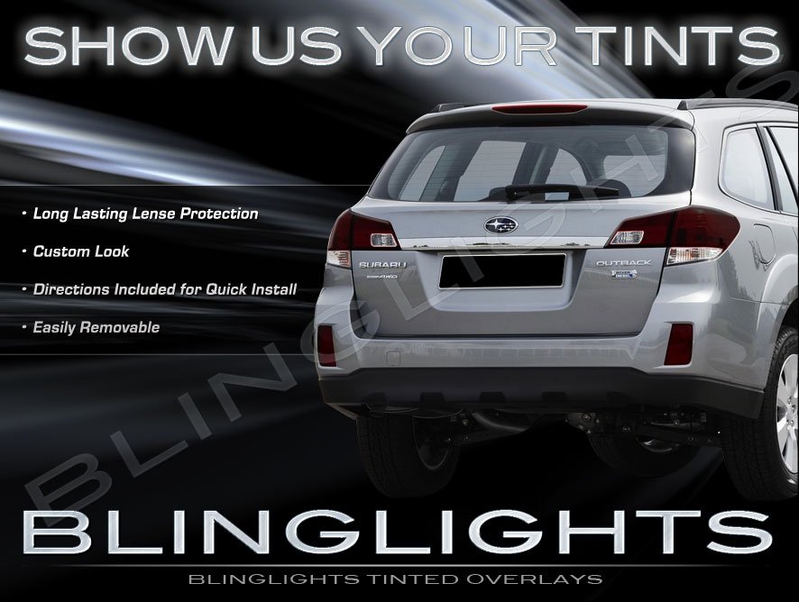 Subaru Outback Tinted Tail Lights Overlays Smoked Lamps Film (all years)