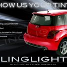 2004 2005 2006 Scion xA Tinted Smoked Protection Overlays for Taillamps Taillights Tail Lamps Lights