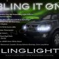 Toyota Hilux LED DRL Light Strips for Headlamps Headlights Head Lamps Day Time Running Strip Lights