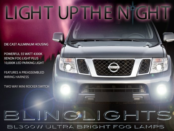 2004 2005 2006 2007 2008 2009 Nissan Patrol Safari Y61 Xenon Fog Lamps Lights Foglamps kit