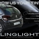 2009 2010 2011 2012 Citroën C3 Tint Smoked Overlays Film for Taillamps Taillights Tail Lamps Lights 2009 2010 2011 2012 Citroën C3 Tint Smoked Overlays Film for Taillamps Taillights Tail Lamps Lights