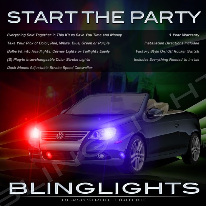 Volkswagen VW Eos Xenon Head Lamp Strobe Light Kit with Controller